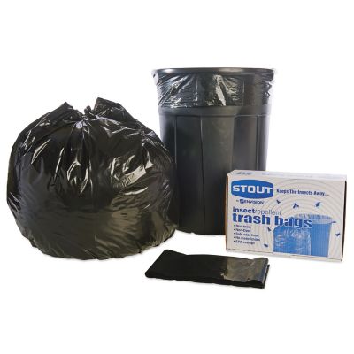 Image showing 7 th STOUT by Envision 45 gal. Insect-Repellent Trash Bags, 2 mil, 65 ct.