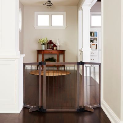 Image showing  Extra Wide Versa-Lock Freestanding Wooden Pet Gate