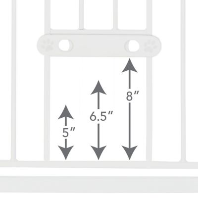 Image showing 7 th MyPet Extra Tall and Wide Easypass Walk-Through Metal Pet Gate