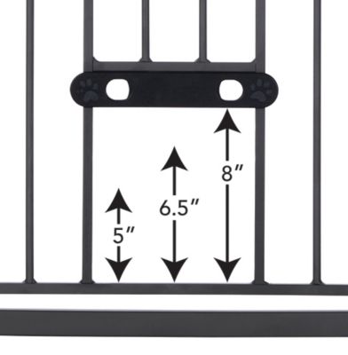 Image showing 5 th MyPet Wide Deco Easypass Metal Pet Gate