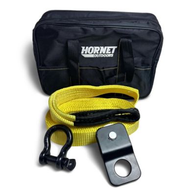 Hornet Outdoors Off Road Recovery with a 2 in. x 20 ft. Tow Strap, Shackle, Snatch Block