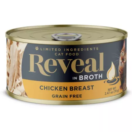 Reveal Grain-Free Chicken Breast Shredded Cat Food for Adults 2.47 oz. Wet Cat Food