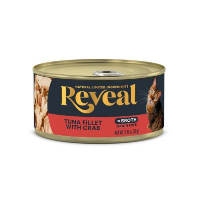 Reveal Grain Free Tuna Fillet with Crab in BrothWet Cat Food 2.47