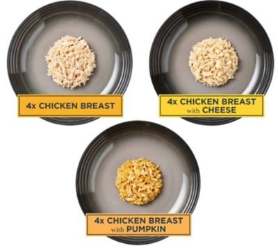 Image showing  Adult Chicken, Cheese and Pumpkin Shreds Wet Cat Food Variety pk., 2.47 oz., Pack of 12