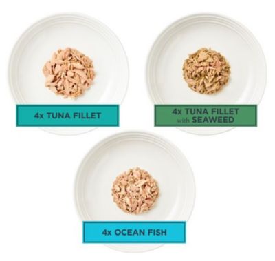 Image showing  Adult Tuna Shreds Wet Cat Food Variety pk., 2.47 oz., Pack of 12