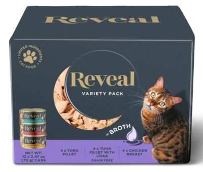 Reveal Cat Broth Can 12x2.47 oz. Variety Pack