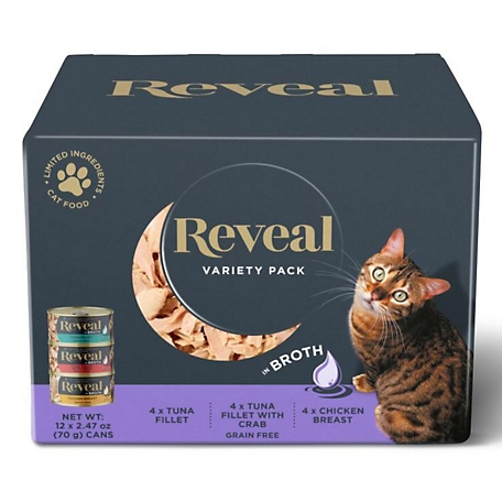 Reveal Cat Broth Can 12x2.47oz Variety Pack