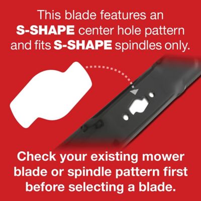 Image showing  42 in. S-Shaped High-Lift Lawn Mower Blades for Lawn Tractors/Zero-Turn Mowers, Replaces OEM 742P05177, 2-Pack