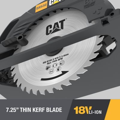 Image showing 8 th CAT 18V 7-1/4 in. Cordless Circular Saw