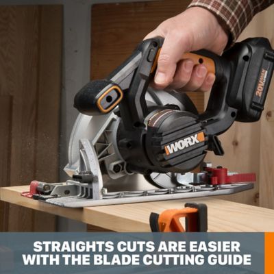 Image showing  20V 6.5 in. Powershare Cordless Circular Saw with ExacTrack, Tool Only