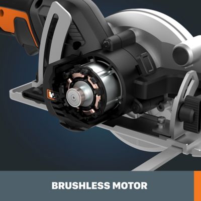 Image showing  20V 4-1/2 in. Nitro Powershare Brushless Circular Trim Saw with Battery and Quick Charger