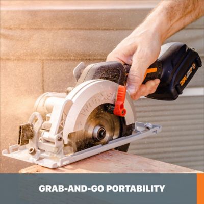 Image showing  20V 4-1/2 in. Nitro Powershare Brushless Circular Trim Saw with Battery and Quick Charger