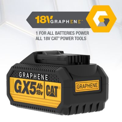 Image showing 6 th CAT 18V 5.0 Ah Graphene Battery