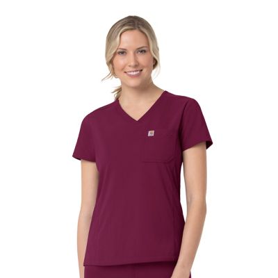 Carhartt Women's Rugged Flex Multi-Pocket Modern Fit Tuck-In Scrub Top