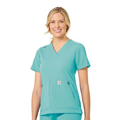 Carhartt Women's 4-Pocket Modern Fit V-Neck Scrub Top