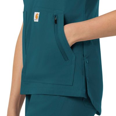Image showing  Women's Rugged Flex 4-Pocket Modern Fit V-Neck Scrub Top