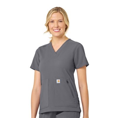 Carhartt Women's 4-Pocket Modern Fit V-Neck Scrub Top