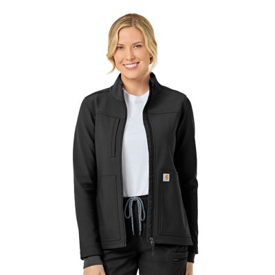 Carhartt Women's Bonded Fleece 3-Pocket Modern Fit Scrub Jacket