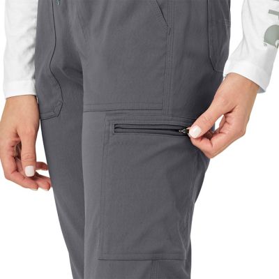 Image showing  Women's Rugged Flex Peak 9-Pocket Mid-Rise Cargo Jogger Scrub Pants