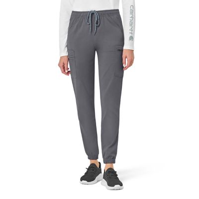 Carhartt Women's Rugged Flex Peak 9-Pocket Mid-Rise Cargo Jogger Scrub Pants