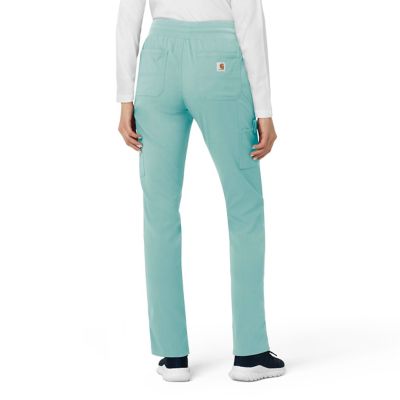 Image showing  Women's Rugged Flex 8-Pocket Slim Fit Mid-Rise Scrub Pants