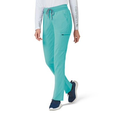 Image showing  Women's Rugged Flex 8-Pocket Slim Fit Mid-Rise Scrub Pants