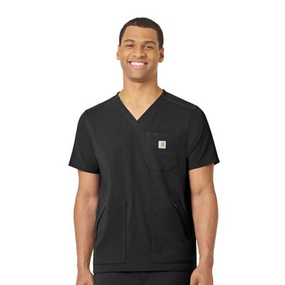 Carhartt Men's Rugged Flex 5-Pocket Modern Fit V-Neck Scrub Top