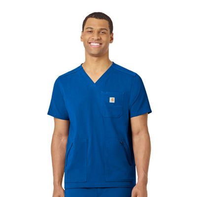 Carhartt Men's Rugged Flex 5-Pocket Modern Fit V-Neck Scrub Top
