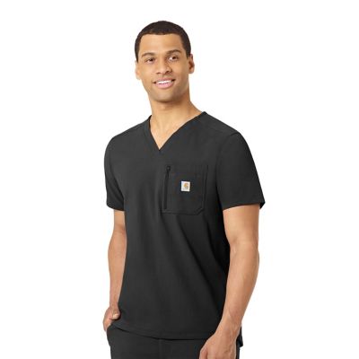 Carhartt Men's Rugged Flex 2-Pocket Modern Fit Tuck-In Scrub Top