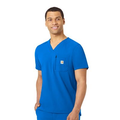 Carhartt Men's Rugged Flex 2-Pocket Modern Fit Tuck-In Scrub Top