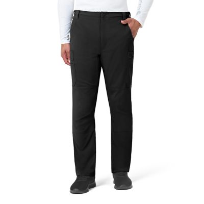 Image showing  Men's Rugged Flex 10-Pocket Straight Mid-Rise Cargo Scrub Pants