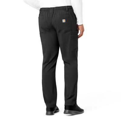 Image showing  Men's Rugged Flex 10-Pocket Straight Mid-Rise Cargo Scrub Pants