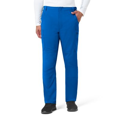 Image showing  Men's Rugged Flex 10-Pocket Straight Mid-Rise Cargo Scrub Pants