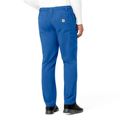 Image showing  Men's Rugged Flex 10-Pocket Straight Mid-Rise Cargo Scrub Pants
