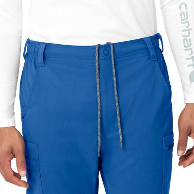 Image showing  Men's Rugged Flex 10-Pocket Straight Mid-Rise Cargo Scrub Pants