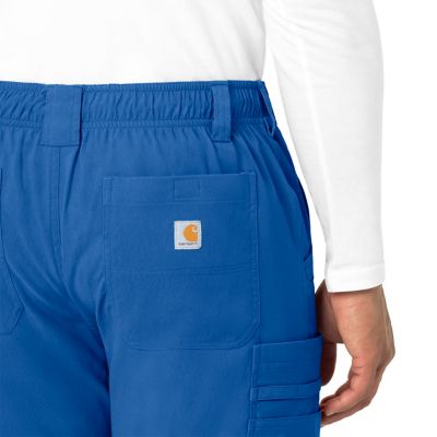 Image showing  Men's Rugged Flex 10-Pocket Straight Mid-Rise Cargo Scrub Pants