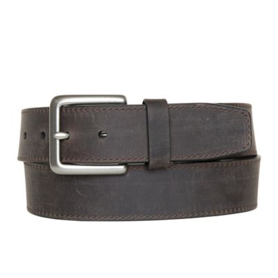 Wolverine Men's Leather Rugged Patch Belt, 1.5 in., 48,Dark Brown at ...