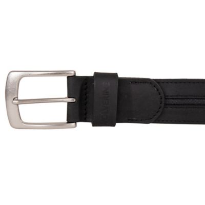 Image showing  Men's Canvas/Leather Belt, 1.5 in.