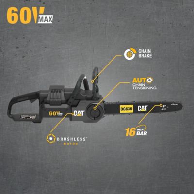 Image showing  16 in. 60V Cordless Chainsaw, Battery and Charger Not Included