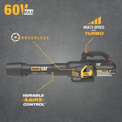 Image showing  135 MPH/700 CFM 60V Cordless Handheld Leaf Blower, Battery and Charger Not Included