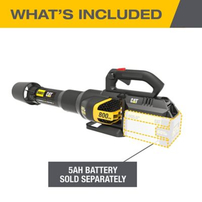 Image showing  170 MPH/800 CFM 60V Cordless Handheld Leaf Blower, Battery and Charger Not Included