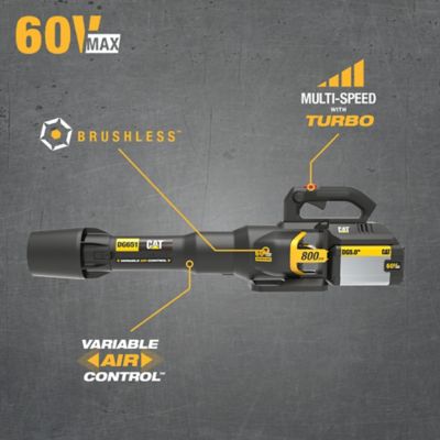 Image showing  170 MPH/800 CFM 60V Cordless Handheld Leaf Blower, Battery and Charger Not Included