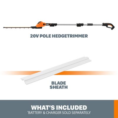 Image showing  20 in. 20V Cordless Hedge Trimmer, Battery and Charger Not Included