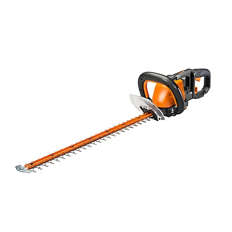 WORX 24 in. Cordless Hedge Trimmer, 40V (2 x 20V) Li-Ion Tool Only Battery & Charger Sold Separately