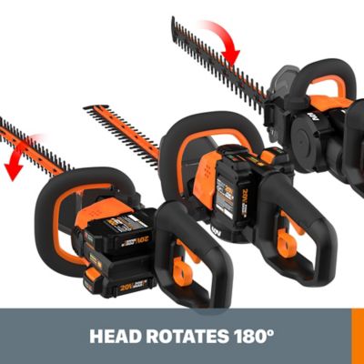 Image showing 5 th WORX 24 in. 40V Cordless Hedge Trimmer, Battery and Charger Not Included