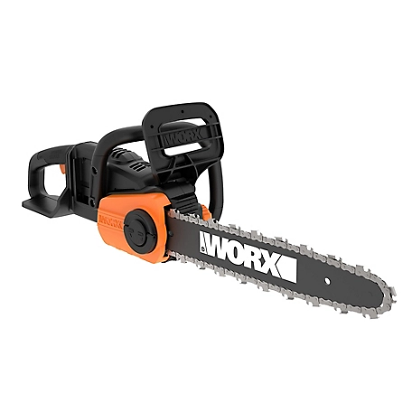 WORX 14 in. 40V (2 x 20V) Electric Brushless PowerShare Chainsaw, Tool Only (Battery and Charger Sold Separately), WG384.9
