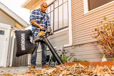 Image showing 7 th WORX Nitro TriVac 185 MPH/350 CFM 40V Cordless 3-in-1 Handheld Leaf Blower, Vac and Mulcher, Battery and Charger Not Included