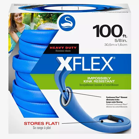 Swan Xflex 5/8 in x 100 ft Heavy Duty Garden Hose Garden Hoses