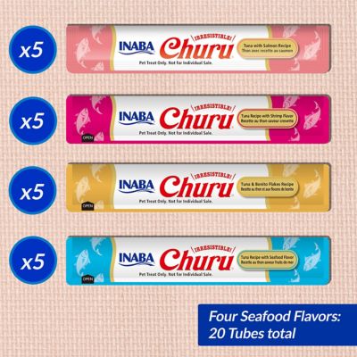 Image showing  Churu Tuna Variety Lickable, Creamy Wet Cat Treats, 20 ct.
