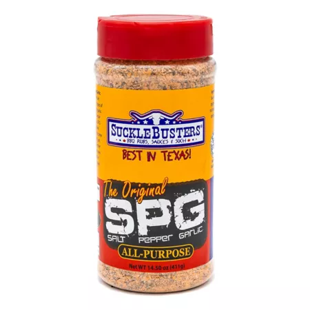 SuckleBusters SPG All Purpose Salt Pepper and Garlic BBQ Rub 14.5 oz. Sauces & Spices